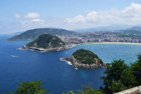 Bask şehri San Sebastin'e genel bakış, İspanya,