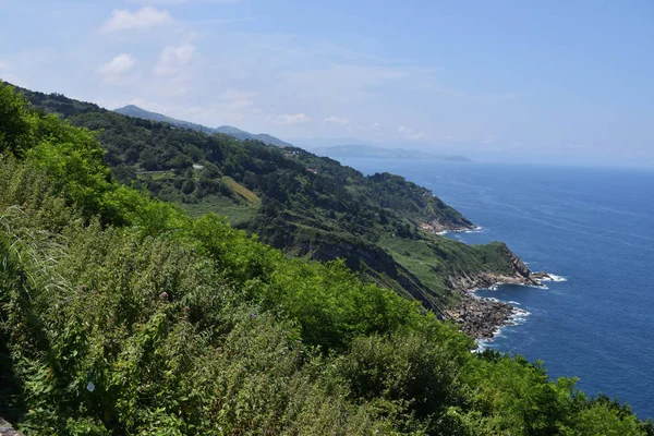 Maritime Coast Summer Mountains Green Meadows — Stock Photo, Image