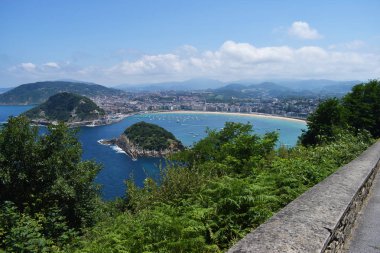 Bask şehri San Sebastin'e genel bakış, İspanya,