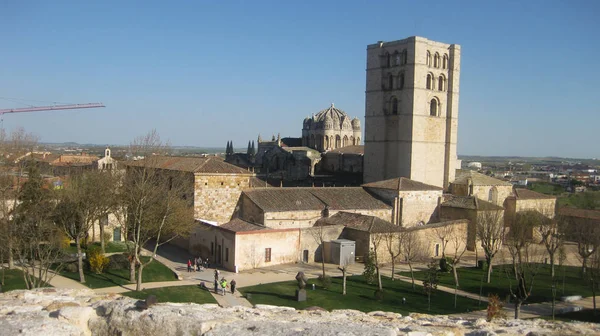 Kathedraal Van Een Stad Van Het Spaanse Plateau Zaragoza Spanje — Stockfoto