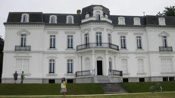 Weiße Fassade Und Palast Französischen Stil — Stockfoto