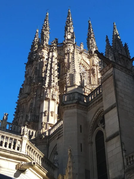 Kathedrale Von Burgos Spanien Einem Sonnigen Tag — Stockfoto