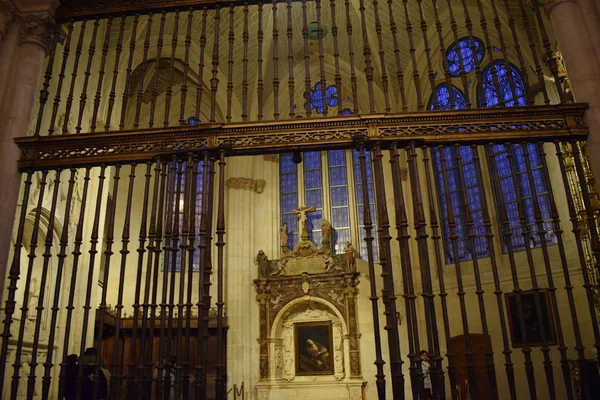 Innenraum Der Kathedrale Von Burgos Spanien — Stockfoto