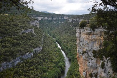 Dağlardan ve ormandan geçen nehir.