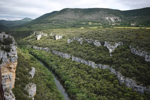 Dağlardan ve ormandan geçen nehir.