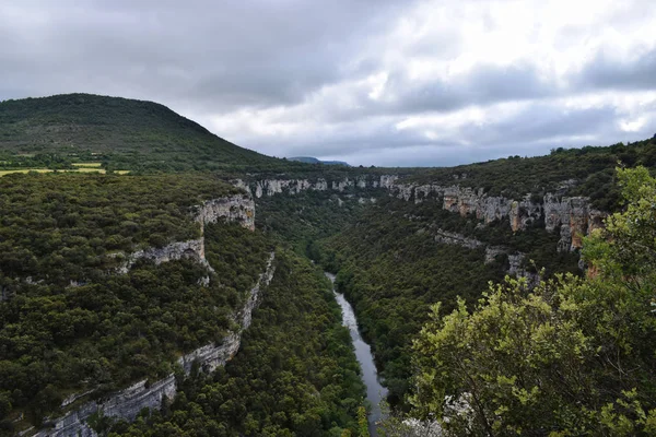 Dağlardan ve ormandan geçen nehir.