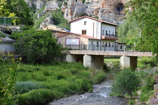 Ποταμός Που Περνά Μέσα Από Βουνά Και Δάση — Φωτογραφία Αρχείου