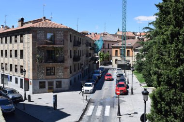 Salamanca, İspanya'nın tarihi ve anıtsal sokakları.