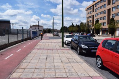 Bir Avrupa şehrinin sokakları.