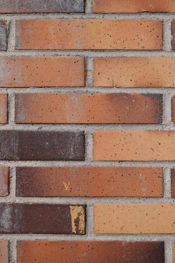 Bir duvarın tuğla arka planı.