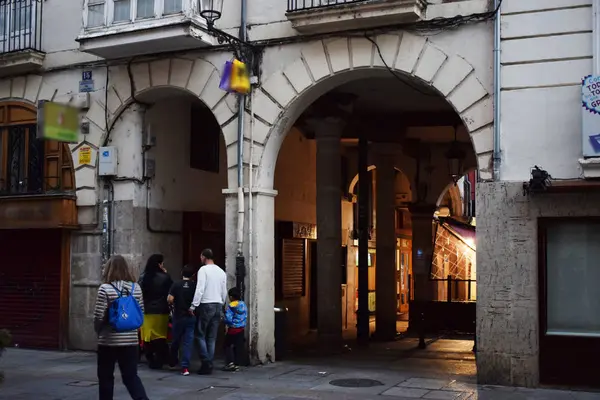 Edifícios Antigos Centro Histórico Uma Cidade — Fotografia de Stock