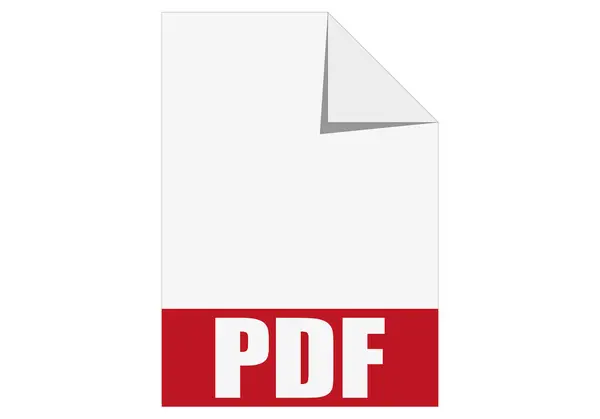 Pdf形式のドキュメントアイコン — ストックベクタ