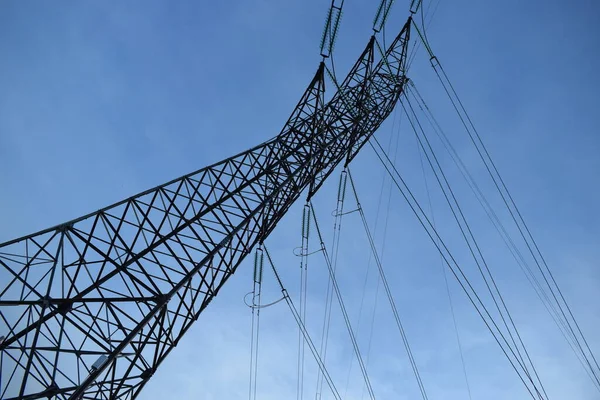 Elektrik Hatları Açık Hava Kulesi — Stok fotoğraf
