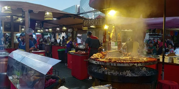 Barbecue Straat Tijdens Een Feestje — Stockfoto
