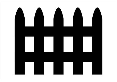 Bir çit ya da kapı silueti