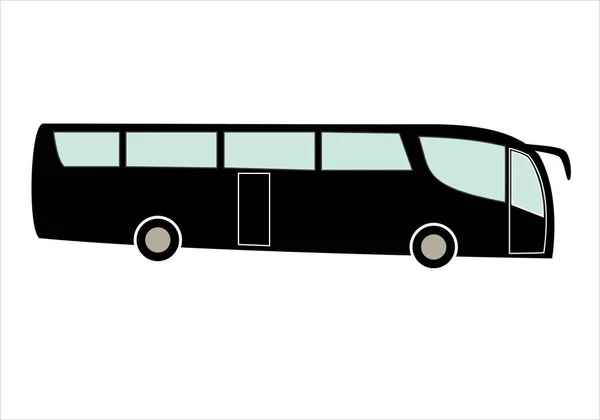 Buss Med Passagerare Med Ansiktsmask Vit Bakgrund — Stock vektor