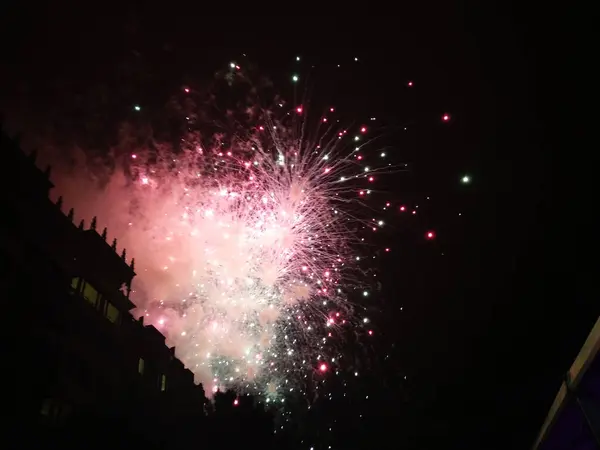 Pirotecnia Las Fiestas San Sebastin España —  Fotos de Stock