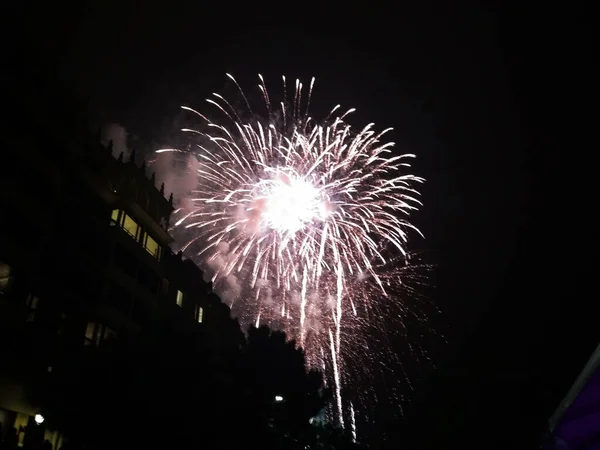 Pirotecnia Las Fiestas San Sebastin España —  Fotos de Stock