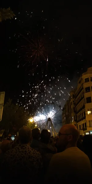 スペイン ティンの祭りで花火 — ストック写真