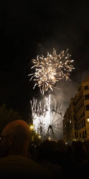 スペイン ティンの祭りで花火 — ストック写真