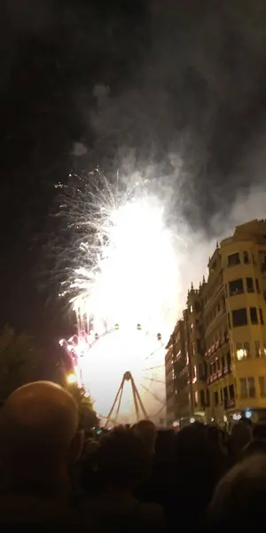 Pirotecnia Las Fiestas San Sebastin España —  Fotos de Stock