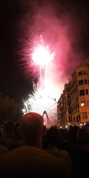 スペイン ティンの祭りで花火 — ストック写真