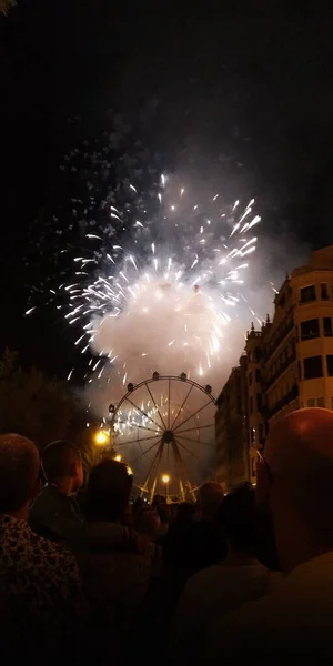 スペイン ティンの祭りで花火 — ストック写真