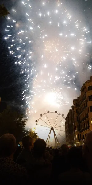 スペイン ティンの祭りで花火 — ストック写真