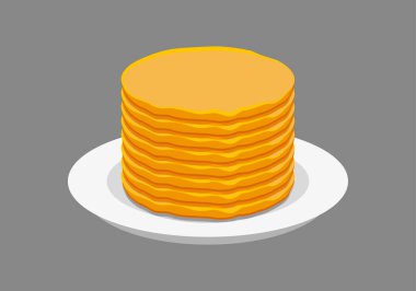 Tabakta bir yığın tatlı krep.