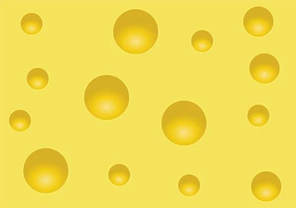 Gelbe Handwerkliche Käsescheibe Hintergrund — Stockvektor