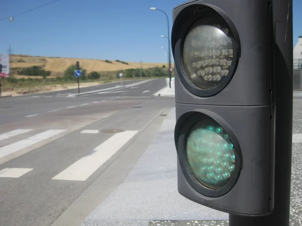 Trafikljus Gata Stad — Stockfoto