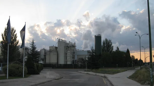 Fábricas Industriais Burgos Espanha — Fotografia de Stock