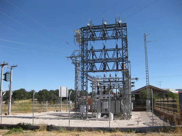 Elektriciteitsstation Van Een Stad — Stockfoto
