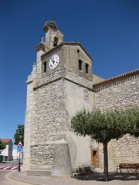 스페인 부르고스의 마을들의 교회들 — 스톡 사진