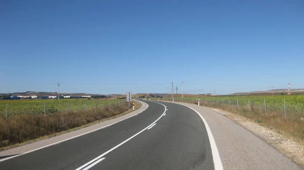 Strade Paesaggio Autunno — Foto Stock