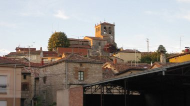 Burgos, İspanya 'da bir kasabanın sokakları.