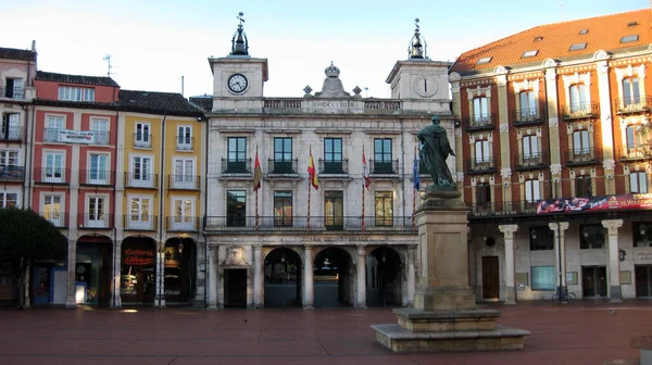 Plaza Mayor Mit Dem Rathaus Von Burgos Spanien — Stockfoto