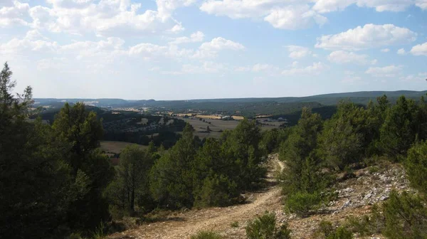 Routes Chemins Traversant Les Paysages Montagne — Photo