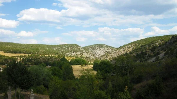 Berglandschappen Met Weilanden Van Spanje — Stockfoto