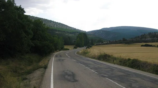 Cesty Stezky Procházející Horskou Krajinou — Stock fotografie