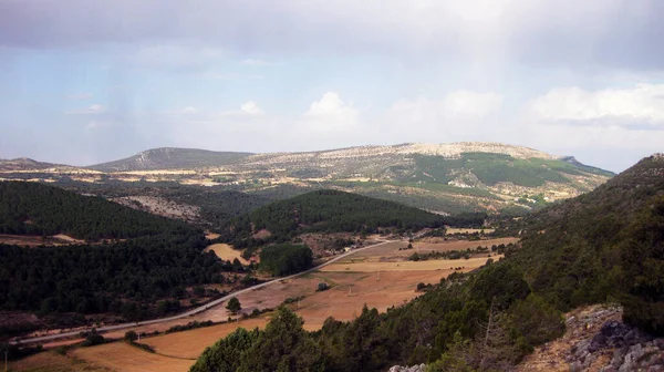 Berglandschaften Mit Wiesen Spaniens — Stockfoto