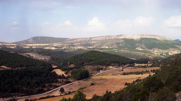 Horská Krajina Loukami Španělska — Stock fotografie