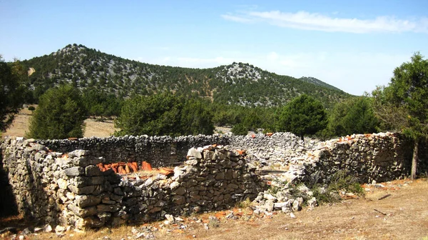 Rovine Casa Vecchia Rurale — Foto Stock