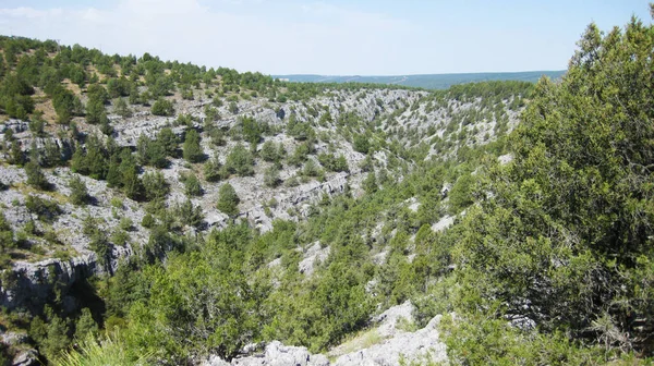 Berglandschappen Met Weilanden Van Spanje — Stockfoto