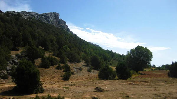 Berglandschappen Met Weilanden Van Spanje — Stockfoto