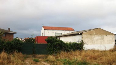 Burgos sokakları, İspanya. Sonbahar