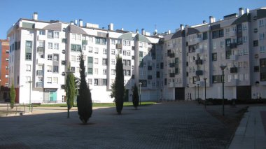 Burgos, İspanya 'nın gündüz sokakları.