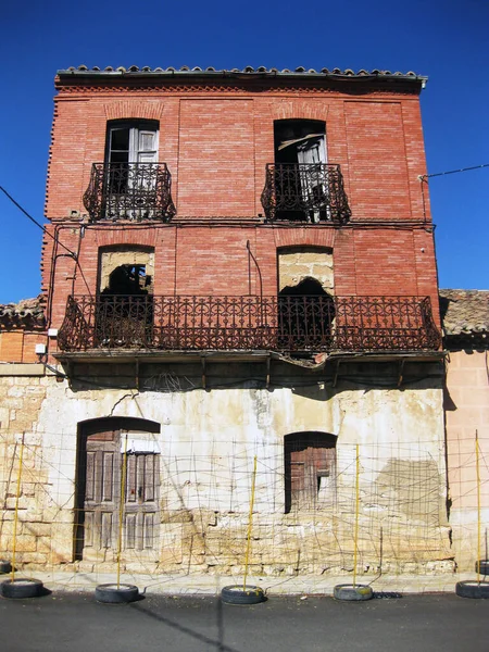 Straten Van Stad Pampliega Spanje — Stockfoto