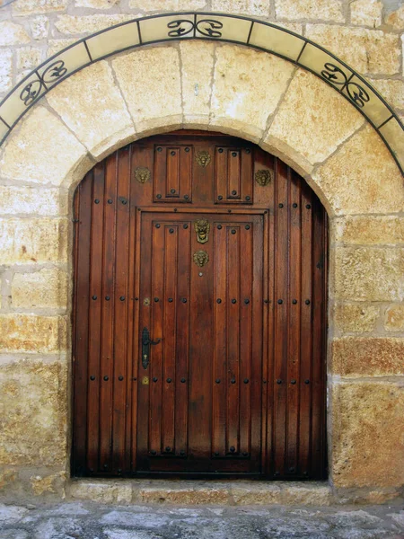 Porte Bois Une Vieille Maison — Photo