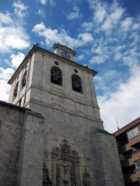 Clocher Une Vieille Église Burgos Espagne — Photo